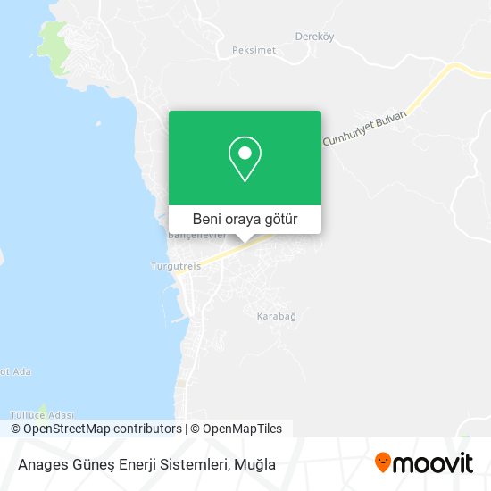 Anages Güneş Enerji Sistemleri harita