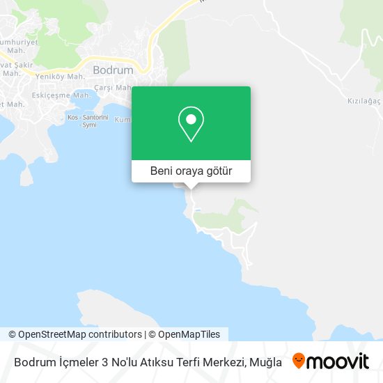 Bodrum İçmeler 3 No'lu Atıksu Terfi Merkezi harita