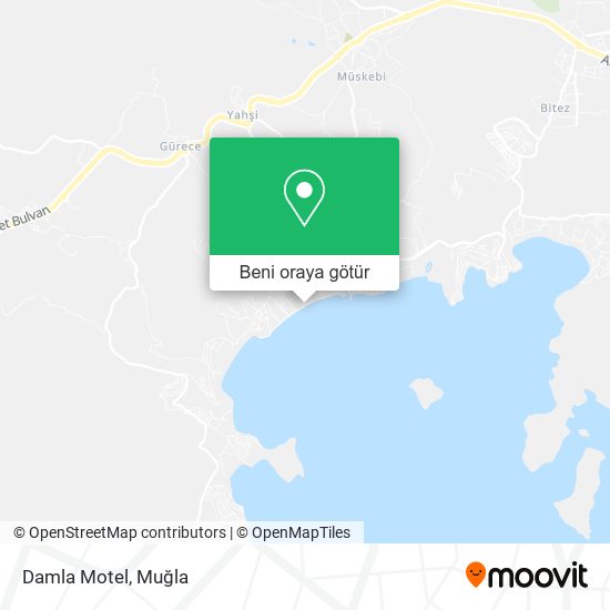 Damla Motel harita