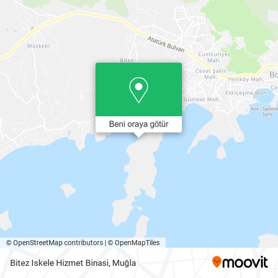 Bitez Iskele Hizmet Binasi harita