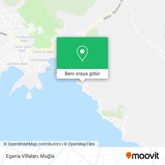Egeria Villaları harita