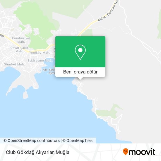 Club Gökdağ Akyarlar harita
