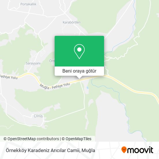 Örnekköy Karadeniz Arıcılar Camii harita