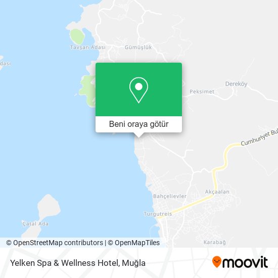 Yelken Spa & Wellness Hotel harita