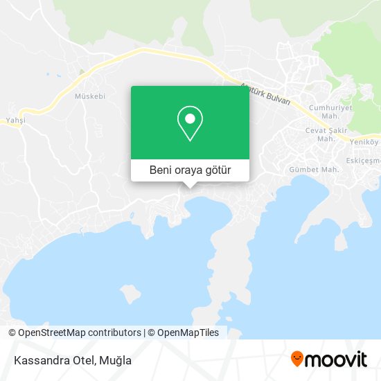 Kassandra Otel harita