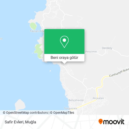 Safir Evleri harita