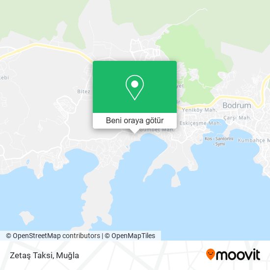 Zetaş Taksi harita