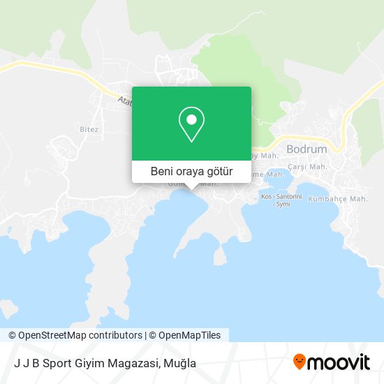 J J B Sport Giyim Magazasi harita