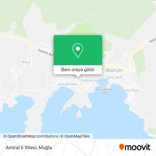 Amiral 6 Sitesi harita
