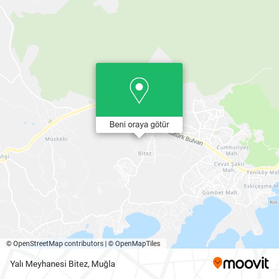 Yalı Meyhanesi Bitez harita