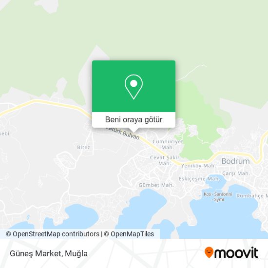 Güneş Market harita