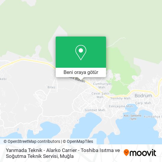 Yarımada Teknik - Alarko Carrier - Toshiba Isıtma ve Soğutma Teknik Servisi harita