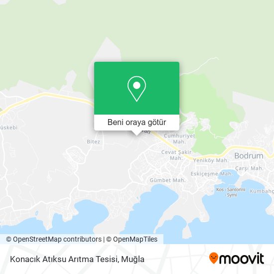 Konacık Atıksu Arıtma Tesisi harita