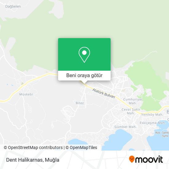Dent Halikarnas harita