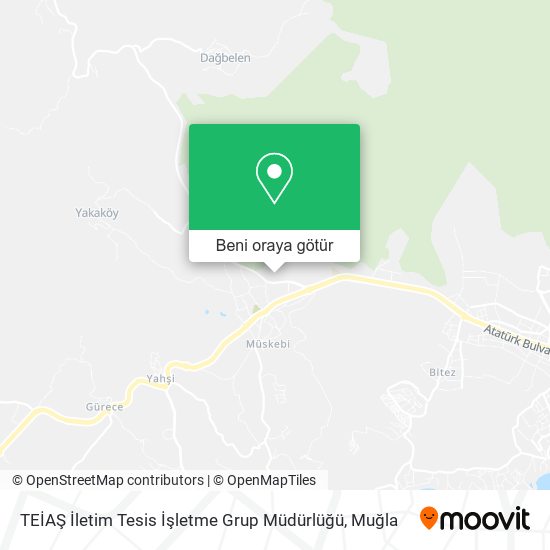 TEİAŞ İletim Tesis İşletme Grup Müdürlüğü harita