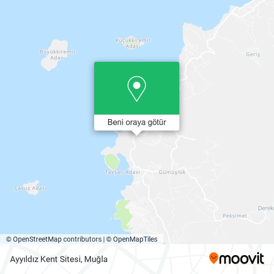 Ayyıldız Kent Sitesi harita