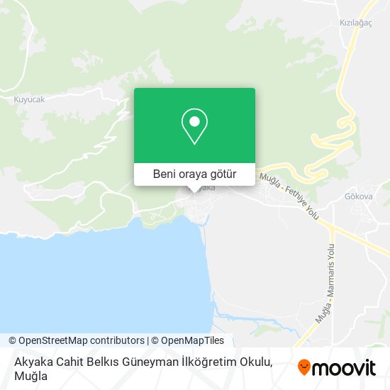 Akyaka Cahit Belkıs Güneyman İlköğretim Okulu harita