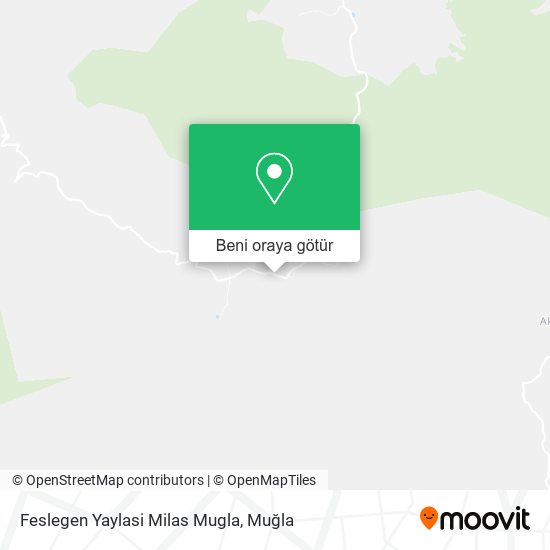 Feslegen Yaylasi Milas Mugla harita