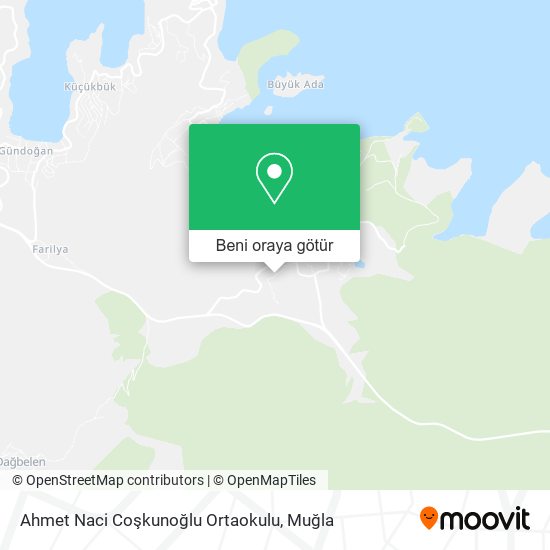 Ahmet Naci Coşkunoğlu Ortaokulu harita