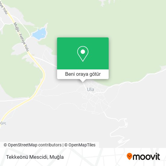 Tekkeönü Mescidi harita