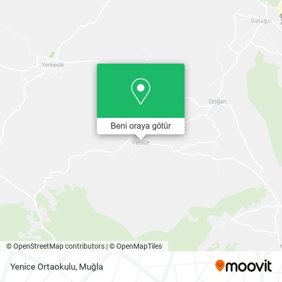 Yenice Ortaokulu harita
