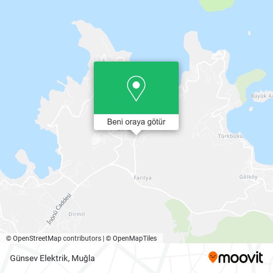 Günsev Elektrik harita
