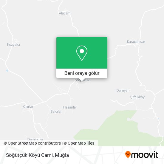 Söğütçük Köyü Cami harita