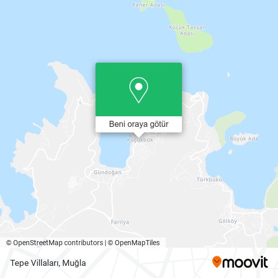 Tepe Villaları harita