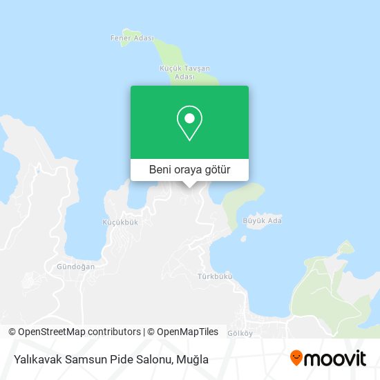 Yalıkavak Samsun Pide Salonu harita