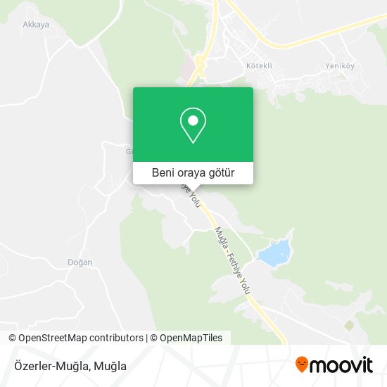 Özerler-Muğla harita