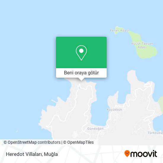 Heredot Villaları harita