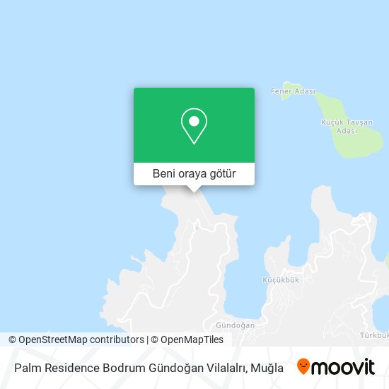 Palm Residence Bodrum Gündoğan Vilalalrı harita