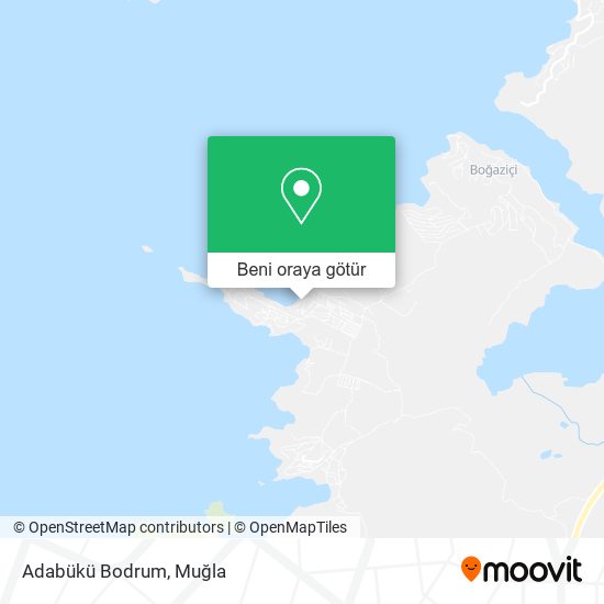 Adabükü Bodrum harita