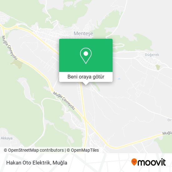 Hakan Oto Elektrik harita