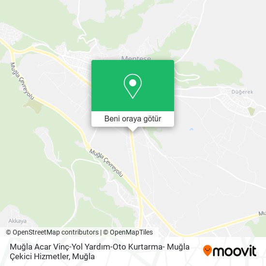 Muğla Acar Vinç-Yol Yardım-Oto Kurtarma- Muğla Çekici Hizmetler harita