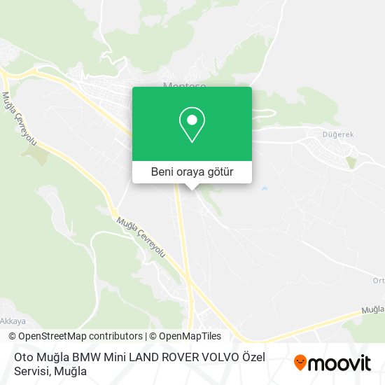Oto Muğla BMW Mini LAND ROVER VOLVO Özel Servisi harita