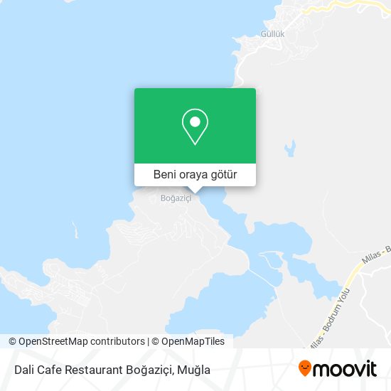 Dali Cafe Restaurant Boğaziçi harita