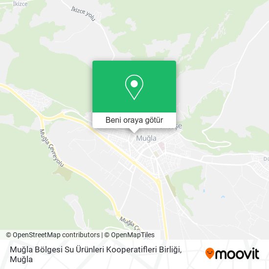 Muğla Bölgesi Su Ürünleri Kooperatifleri Birliği harita