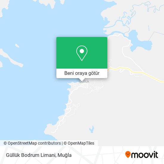 Güllük Bodrum Limani harita