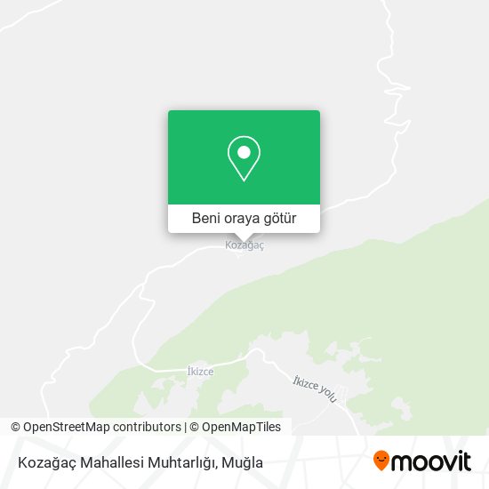 Kozağaç Mahallesi Muhtarlığı harita