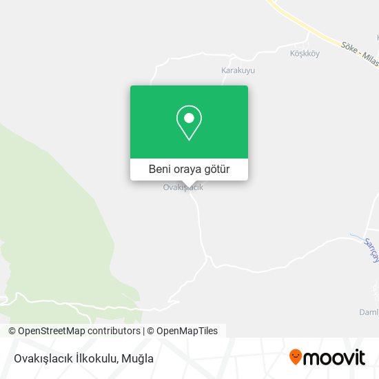 Ovakışlacık İlkokulu harita