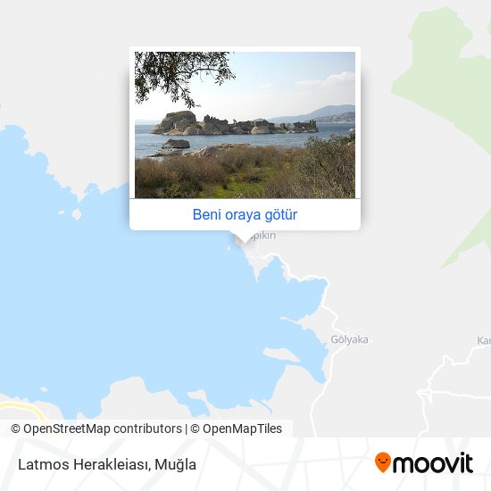Latmos Herakleiası harita