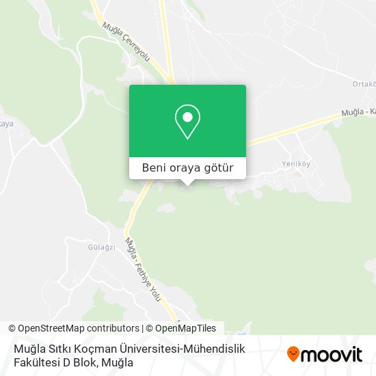 mugla sitki kocman universitesi muhendislik fakultesi d blok mugla merkezi nerede otobus ile nasil gidilir