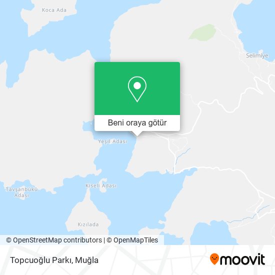 Topcuoğlu Parkı harita