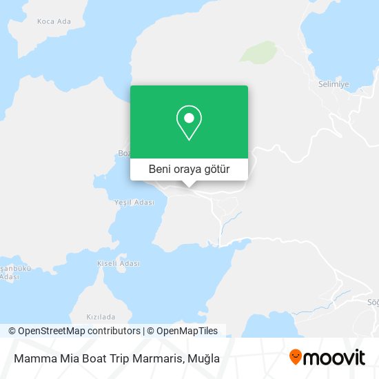 Mamma Mia Boat Trip Marmaris harita