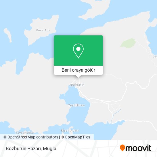 Bozburun Pazarı harita