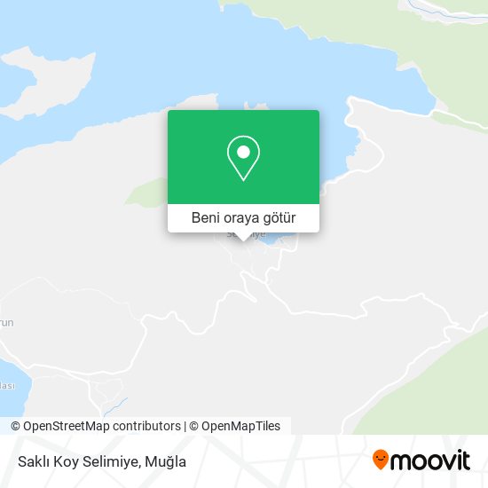 Saklı Koy Selimiye harita