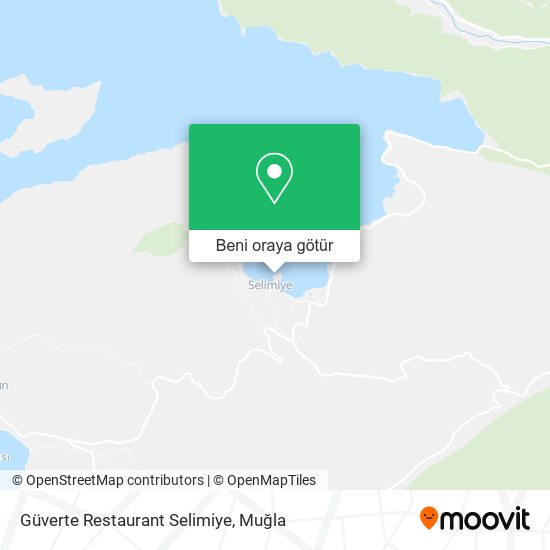 Güverte Restaurant Selimiye harita