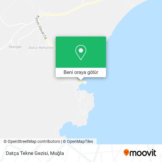 Datça Tekne Gezisi harita