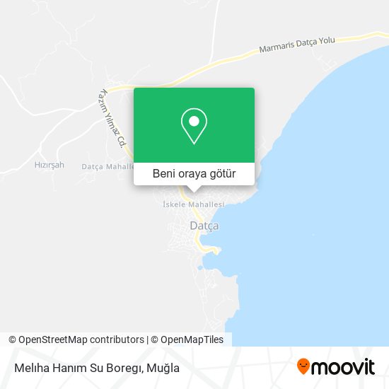 Melıha Hanım Su Boregı harita